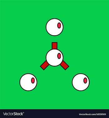 Flat icon design collection atoms disconnection vector image