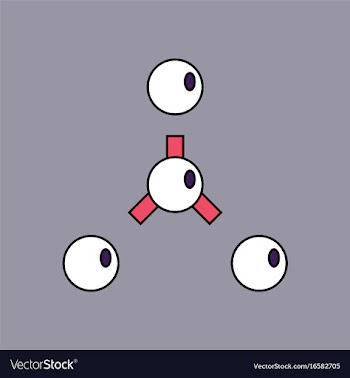 Flat icon design collection atoms disconnection vector image