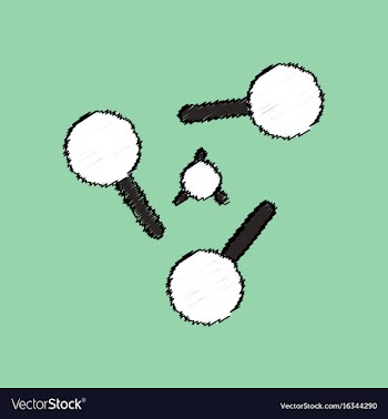 Flat icon design collection atoms elements in vector image