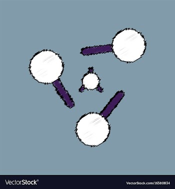 Flat icon design collection atoms elements in vector image