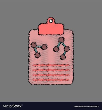 Flat icon design collection atoms on form in vector image