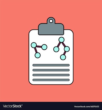 Flat icon design collection atoms on form vector image