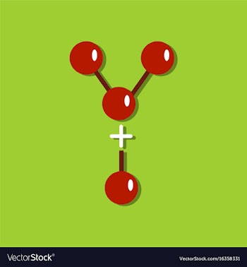 Flat icon design collection attaching molecules vector image
