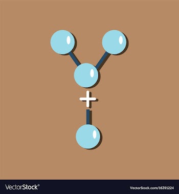 Flat icon design collection attaching molecules vector image