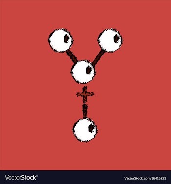 Flat icon design collection attaching molecules vector image