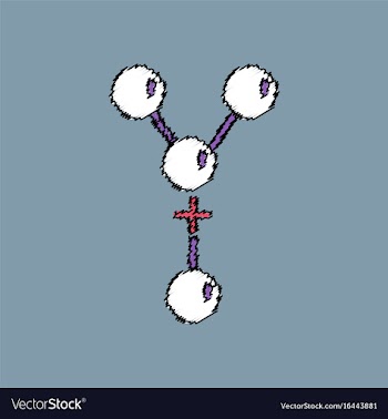 Flat icon design collection attaching molecules vector image