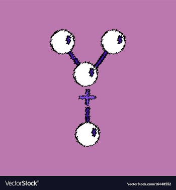 Flat icon design collection attaching molecules vector image