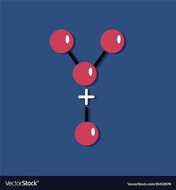 Flat icon design collection attaching molecules vector image