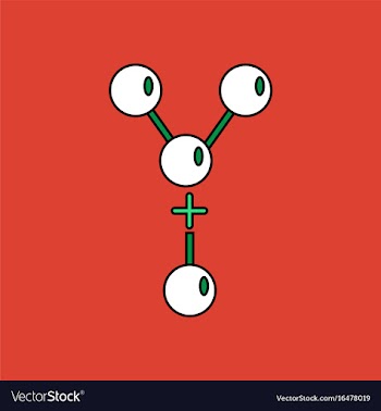Flat icon design collection attaching molecules vector image