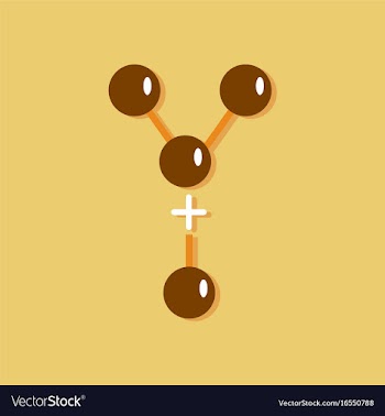 Flat icon design collection attaching molecules vector image