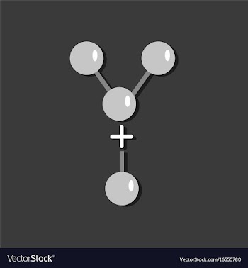 Flat icon design collection attaching molecules vector image