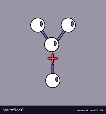 Flat icon design collection attaching molecules vector image
