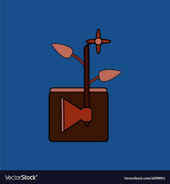 Flat icon design collection axe with buds vector image