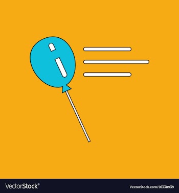 Flat icon design collection balloon silhouette vector image