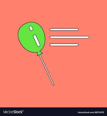 Flat icon design collection balloon silhouette vector image