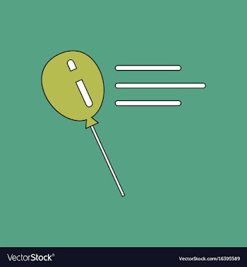 Flat icon design collection balloon silhouette vector image
