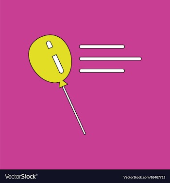 Flat icon design collection balloon silhouette vector image