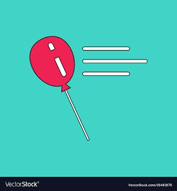 Flat icon design collection balloon silhouette vector image
