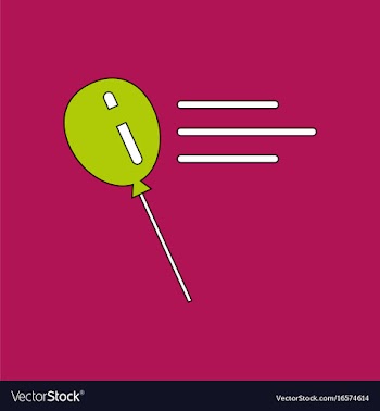 Flat icon design collection balloon silhouette vector image