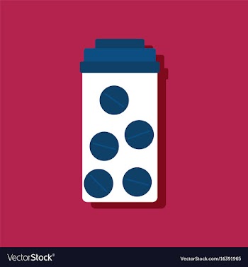 Flat icon design collection bank with pills in vector image