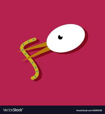 Flat icon design collection bird and worm in vector image