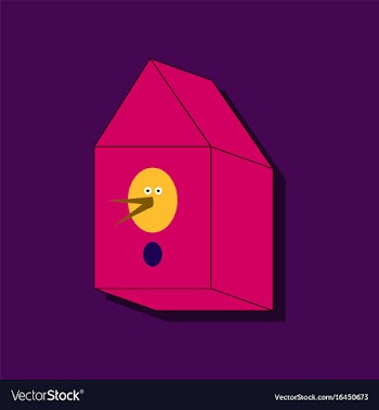 Flat icon design collection bird house in sticker vector image