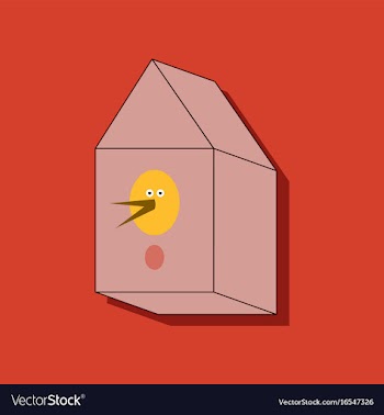 Flat icon design collection bird house in sticker vector image