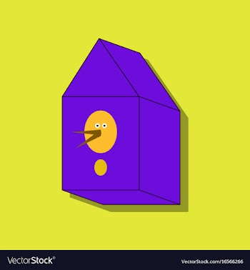 Flat icon design collection bird house in sticker vector image