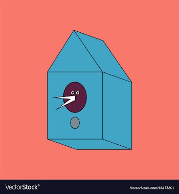 Flat icon design collection bird house vector image