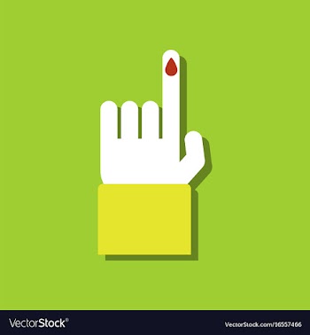 Flat icon design collection blood test in sticker vector image