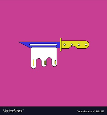 Flat icon design collection bloody army knife vector image