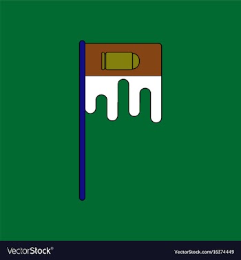 Flat icon design collection bloody flag with vector image