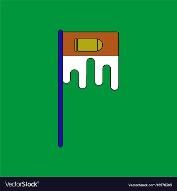 Flat icon design collection bloody flag with vector image