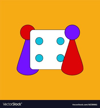 Flat icon design collection board game and dice vector image