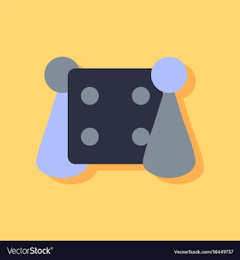 Flat icon design collection board game and dice vector image