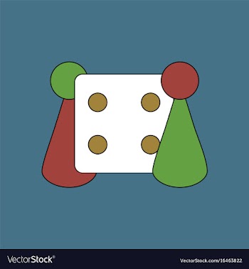 Flat icon design collection board game and dice vector image