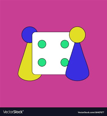 Flat icon design collection board game and dice vector image