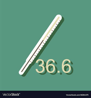 Flat icon design collection body thermometer in vector image