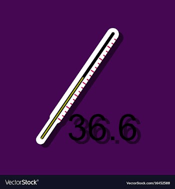 Flat icon design collection body thermometer in vector image