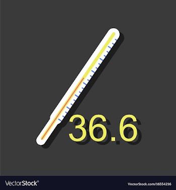 Flat icon design collection body thermometer in vector image