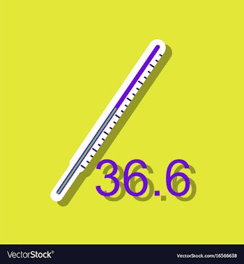 Flat icon design collection body thermometer in vector image