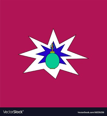 Flat icon design collection bomb explosion vector image
