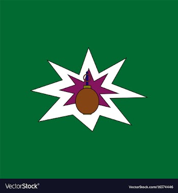 Flat icon design collection bomb explosion vector image