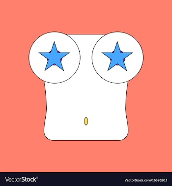 Flat icon design collection boobs and stars vector image