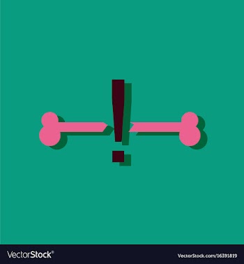 Flat icon design collection broken bone in vector image