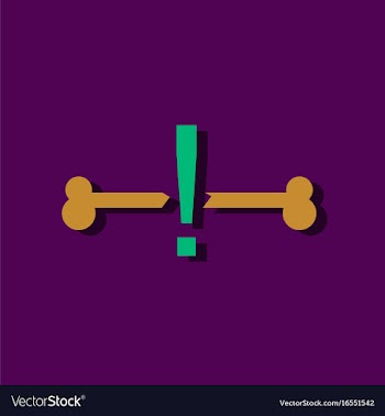 Flat icon design collection broken bone in vector image
