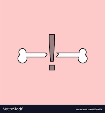 Flat icon design collection broken bone vector image