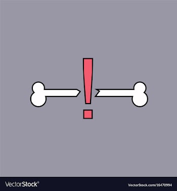Flat icon design collection broken bone vector image