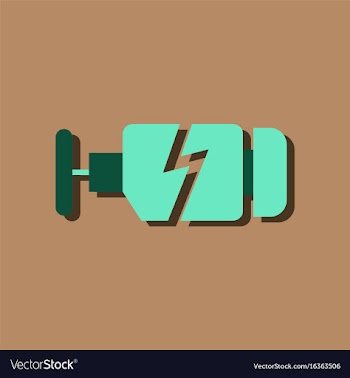 Flat icon design collection broken engine in vector image
