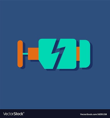 Flat icon design collection broken engine in vector image
